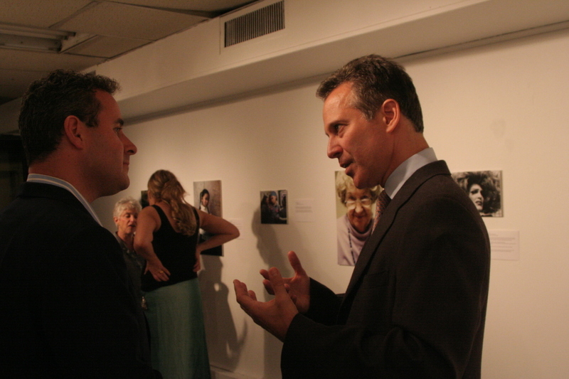 Attorney General Eric Scheiderman at Nancy Konipol, NYNonprofit photo show